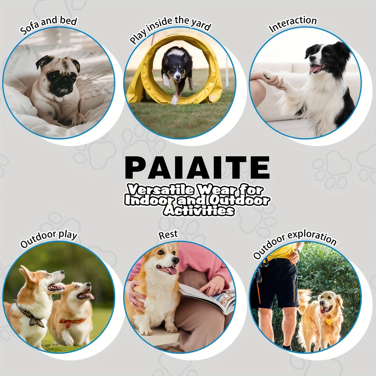 PAIAITE Dog Shirt Vest - Soft Lightweight Breathable