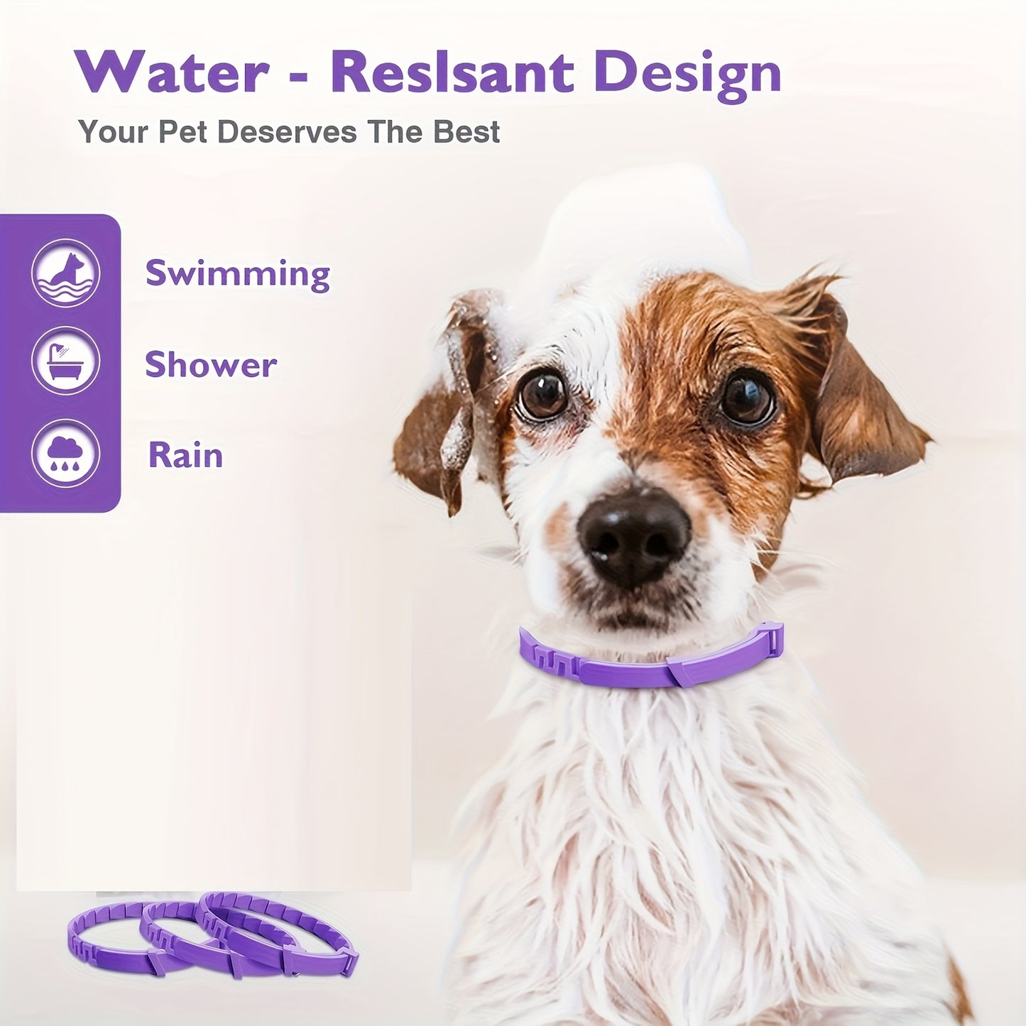 3-Pack of Dog Calming Pheromone Collars, Each Lasts 60 Days