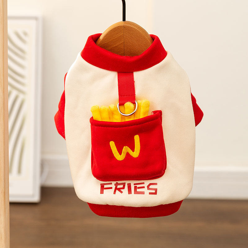 Pocket fries Dog Coat
